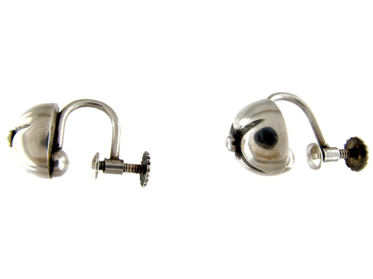 Georg Jensen Silver Screw on Earrings