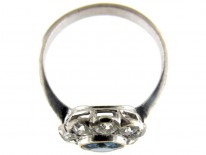 Diamond & Sapphire Edwardian Cluster Ring
