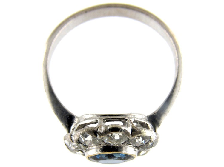 Diamond & Sapphire Edwardian Cluster Ring