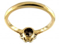 Edwardian Platinum & 18ct Gold Diamond Cluster Ring