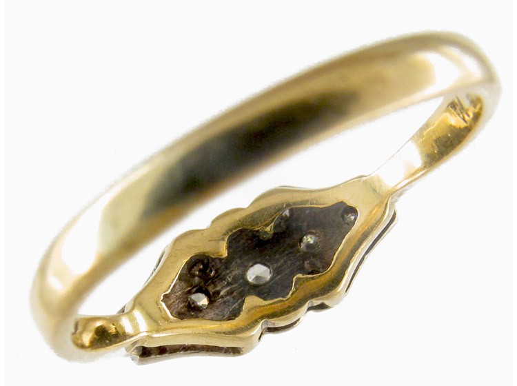Diamond 18ct Gold & Platinum Art Deco Ring