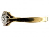 Diamond 18ct Gold & Platinum Art Deco Ring