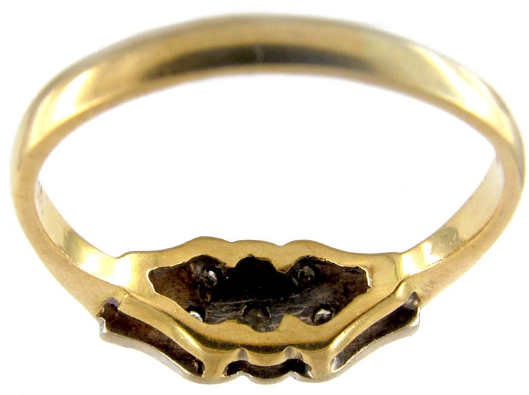 Diamond 18ct Gold & Platinum Art Deco Ring