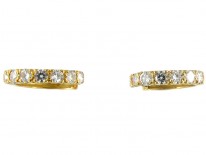 Diamond 18ct Gold Hoop Earrings