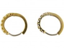 Diamond 18ct Gold Hoop Earrings