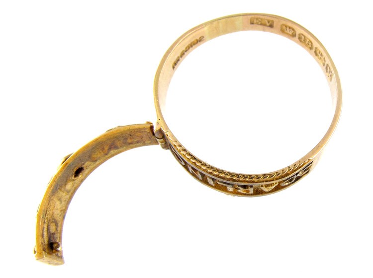 Opening Darling Victorian Gold Ring
