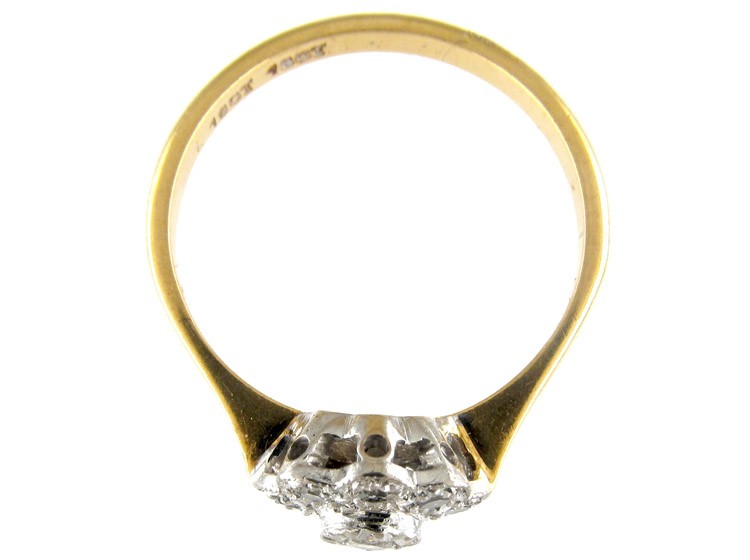 Diamond Round Cluster Ring