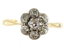 Raised Diamond Cluster Ring