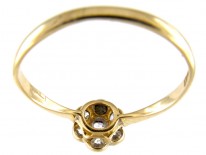 Raised Diamond Cluster Ring