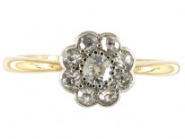 Small Edwardian Diamond Cluster Ring