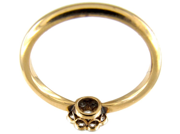 Small Edwardian Diamond Cluster Ring