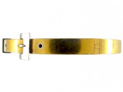 Gold & Platinum Buckle Bangle