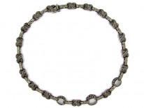 Marcasite & Silver Art Deco Collar