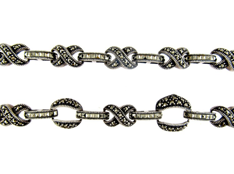 Marcasite & Silver Art Deco Collar