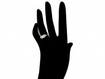 Diamond 18ct Gold & Platinum Art Deco Ring