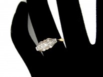 Diamond 18ct Gold & Platinum Art Deco Ring
