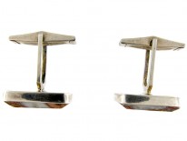 Silver ​& Agate Cufflinks