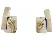 Silver ​& Agate Cufflinks