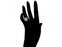 Art Nouveau Emerald & Diamond Ring