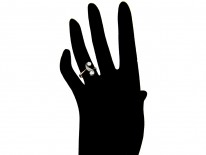Art Nouveau Diamond Twist Ring