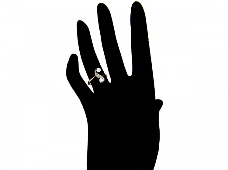 Art Nouveau Diamond Twist Ring
