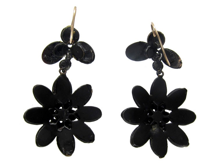 Vauxhall Glass Flower Drop Earrings