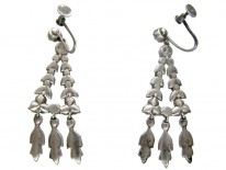 Silver & Paste Victorian Chandelier Earrings