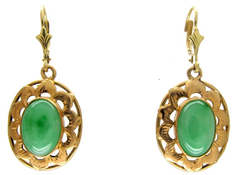 Jade Drop Earrings