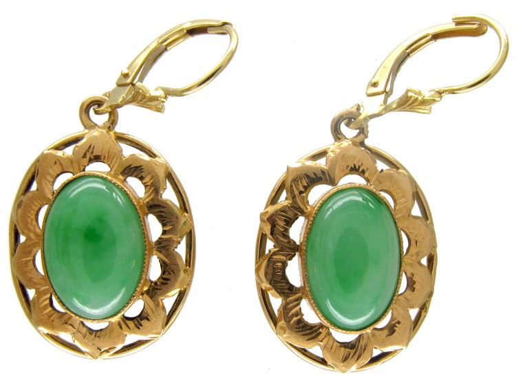 Jade Drop Earrings