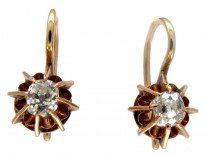 Diamond Single Stone Earrings
