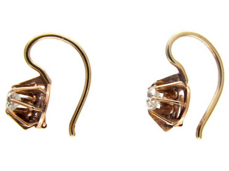 Diamond Single Stone Earrings