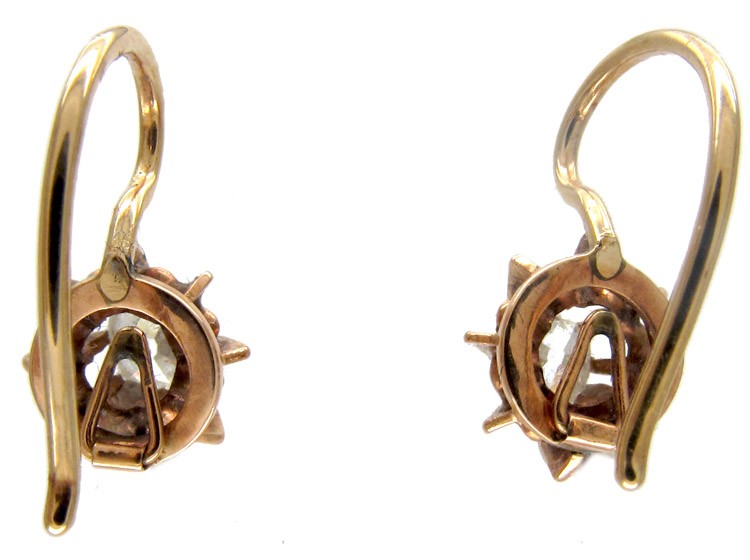 Diamond Single Stone Earrings