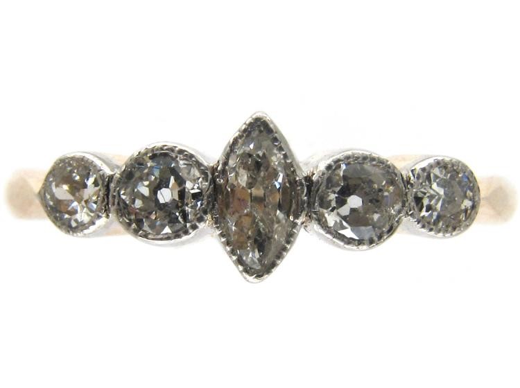 Diamond Edwardian Five Stone Ring