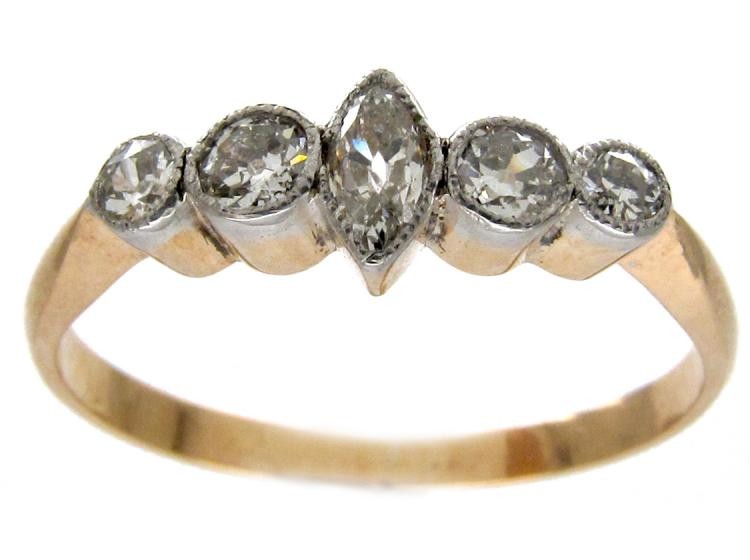 Diamond Edwardian Five Stone Ring