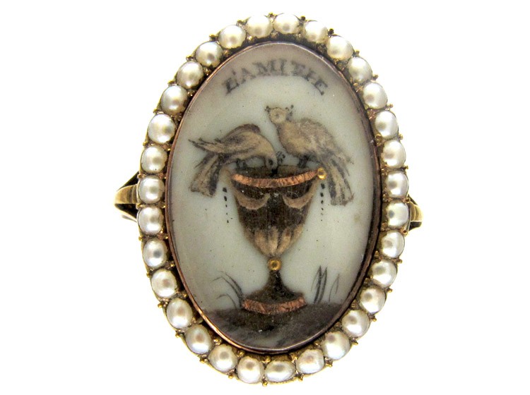 Georgian Doves of Pliny Friendship Ring