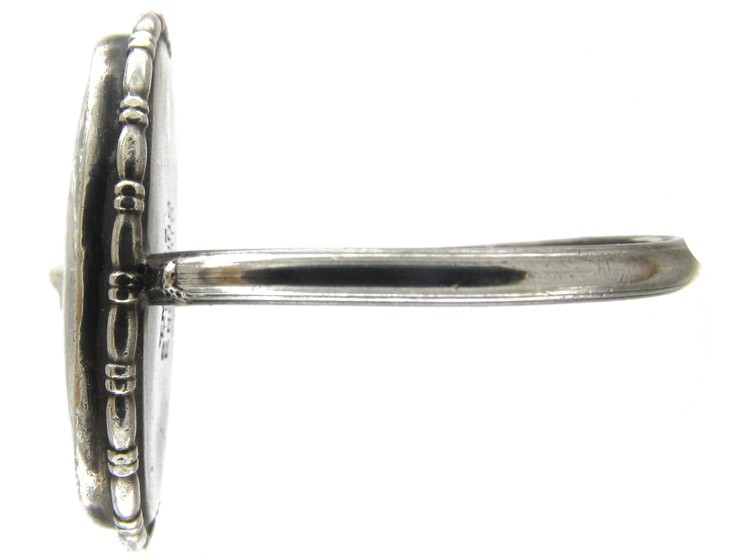 Silver Butterfly Wing & Sulphide Lady Ring