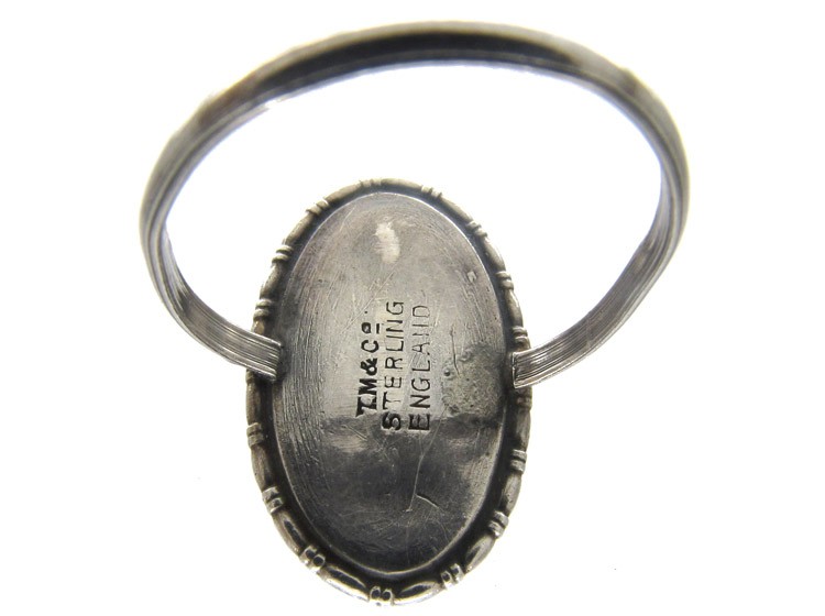 Silver Butterfly Wing & Sulphide Lady Ring