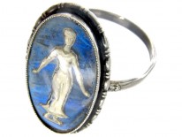 Silver Butterfly Wing & Sulphide Lady Ring