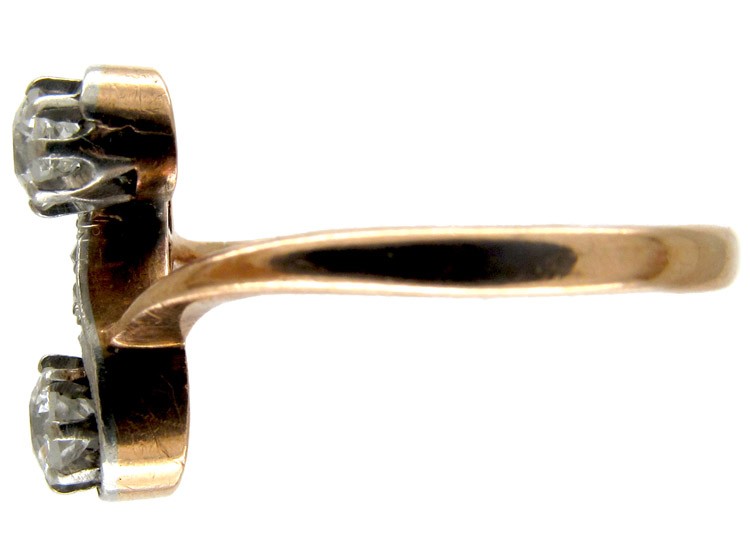 Art Nouveau Diamond Twist Ring