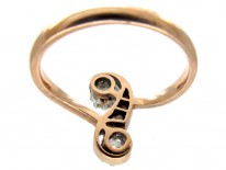 Art Nouveau Diamond Twist Ring
