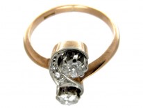 Art Nouveau Diamond Twist Ring