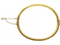 Victorian 15ct Gold Etruscan Bangle