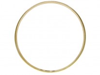 Edwardian Pink Enamel Silver Gilt Slave Bangle