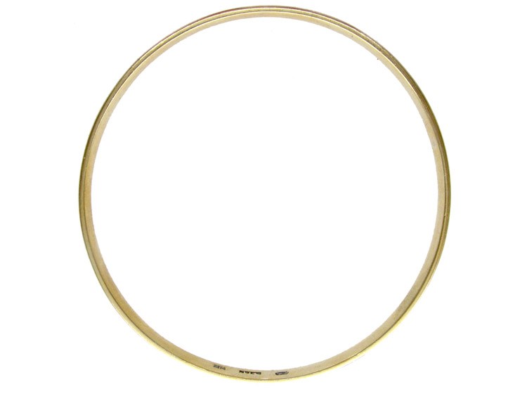 Edwardian Pink Enamel Silver Gilt Slave Bangle