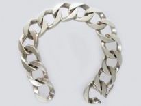 Solid Silver Curb Bracelet