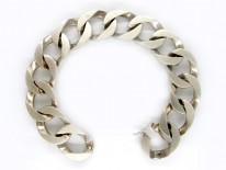 Solid Silver Curb Bracelet