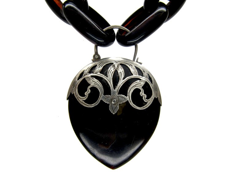 Victorian Tortoiseshell Padlock Bracelet