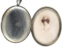 Victorian Silver Assyrian Design Locket