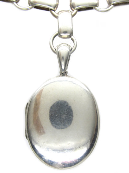 Victorian Silver Assyrian Design Locket
