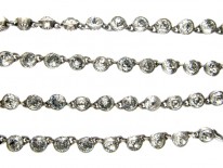 Two Row Silver & Paste Collar